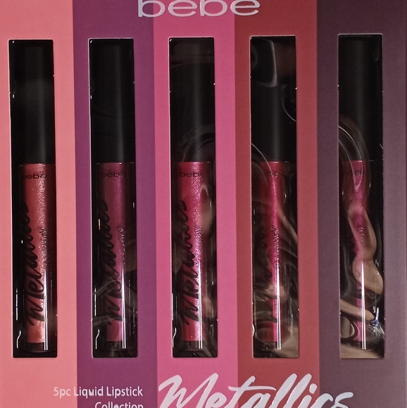 🍓 2/$40 🍓NWT BEBE Metallic / Matte Liquid Lipstick Set - Picture 4 of 9